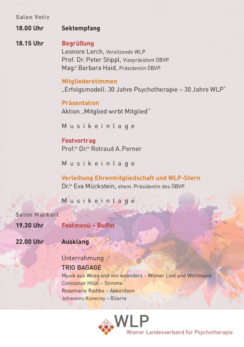 WLP Programm 30. Jubiläum 2022