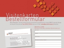 ÖBVP Visitenkarten Bestellformular